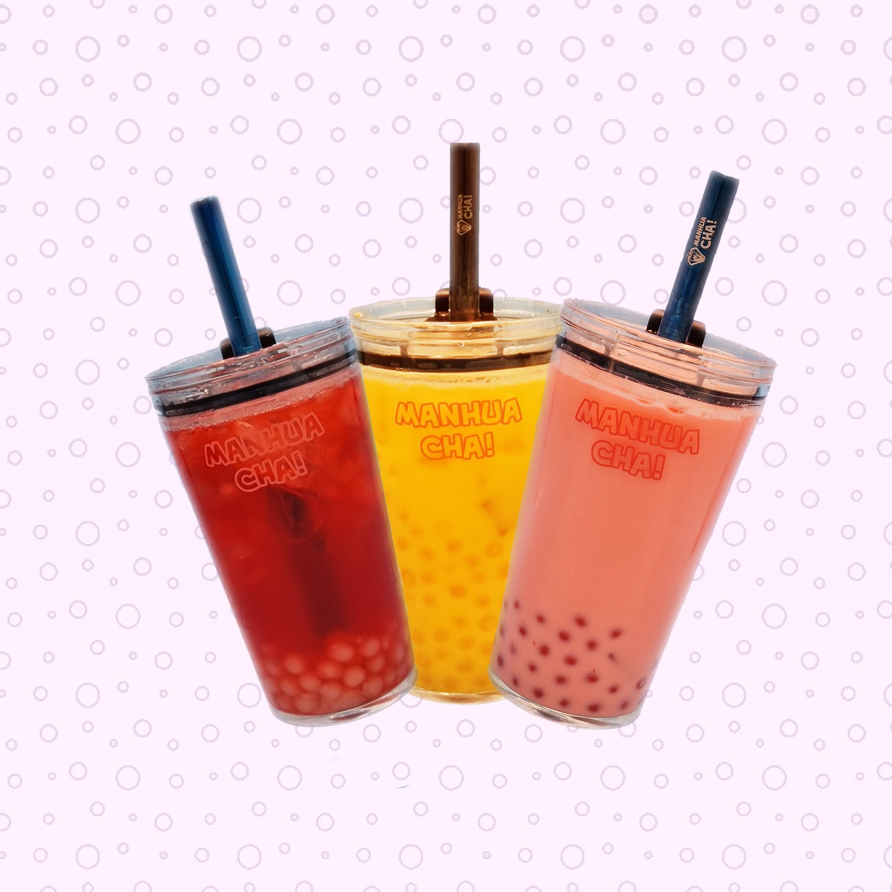 DIY bubble tea kit with fruit popping balls and milk tea – Manhua Cha
