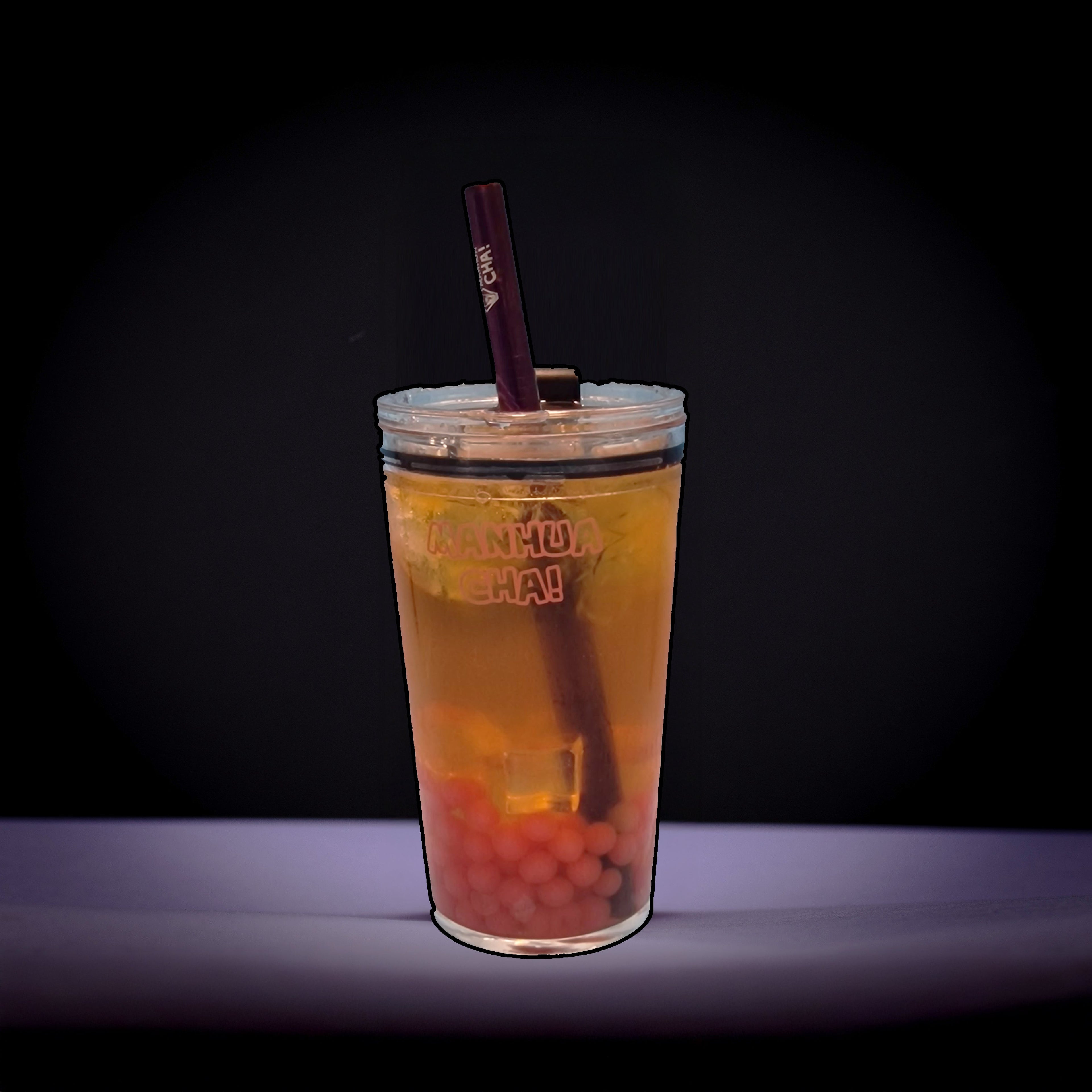 Irn Bru fruit tea bubble tea kit with cherry popping balls – Manhua Cha
