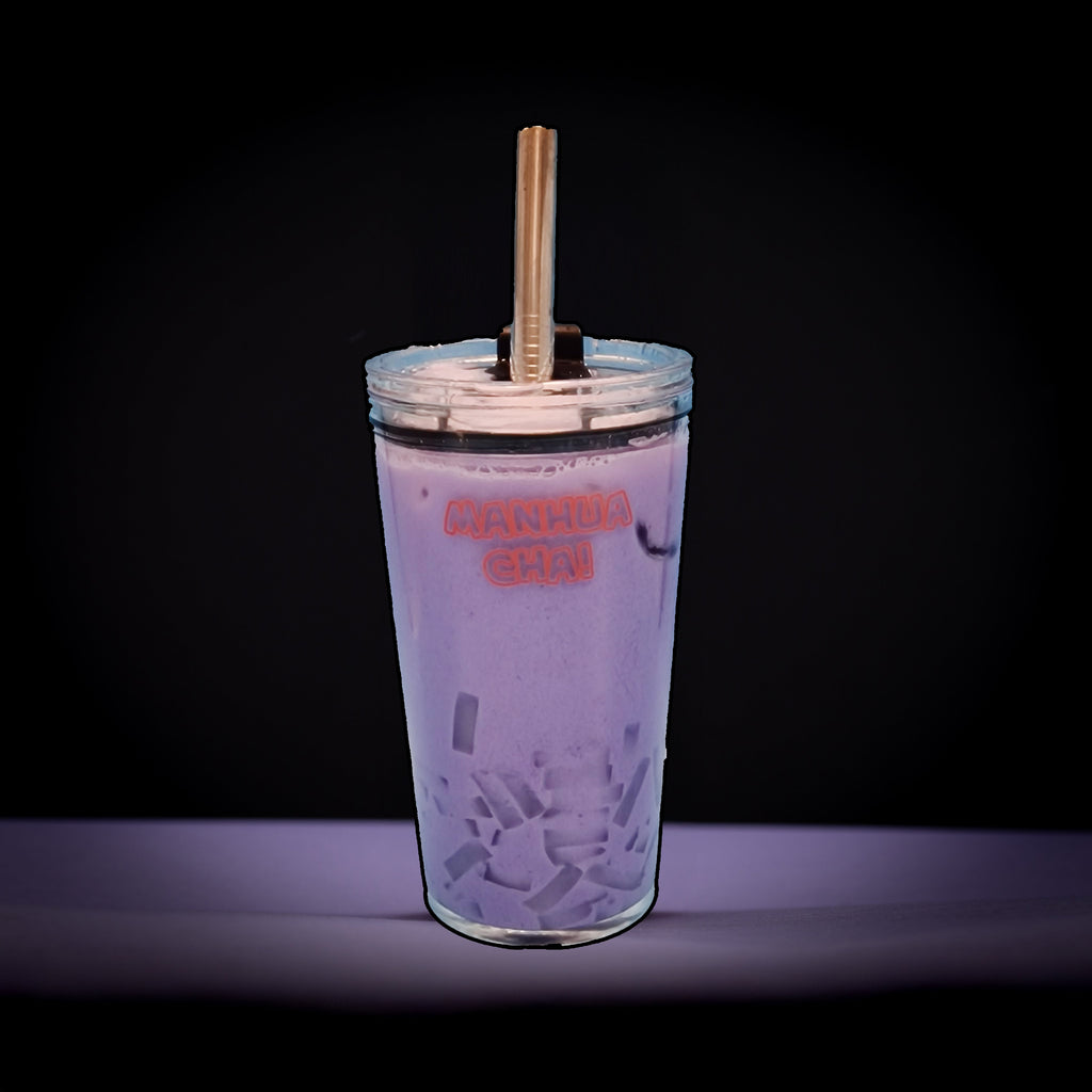 Taro milk tea bubble tea kit with coconut jelly – Manhua Cha